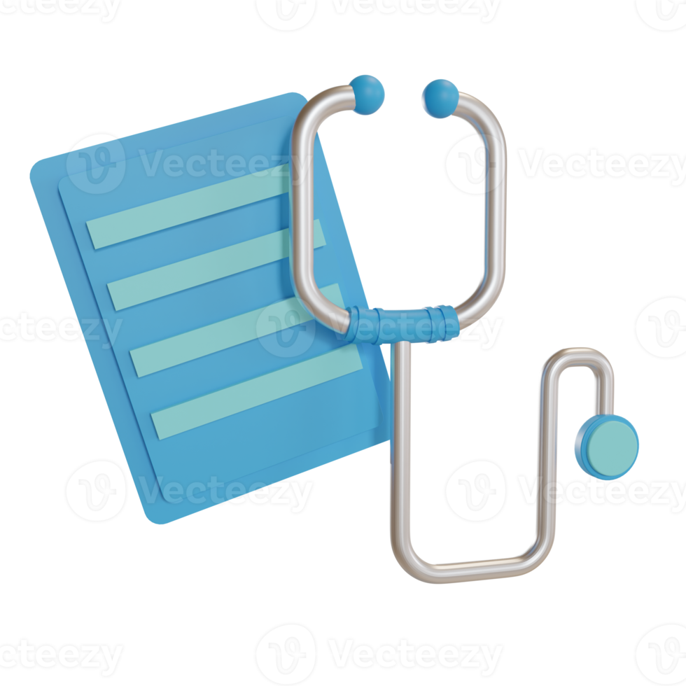 3d Illustration Object icon healthcare,Stethoscope Can be used for web, app, info graphic, etc png
