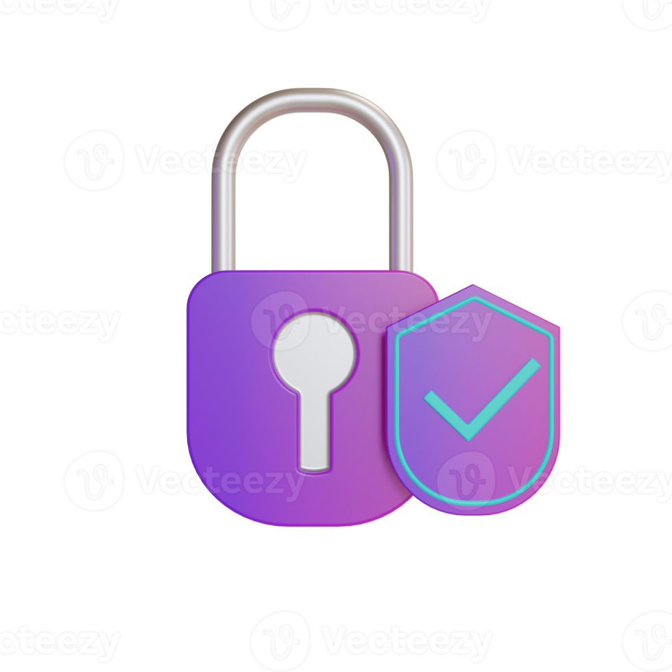 3d Illustration Object icon security png