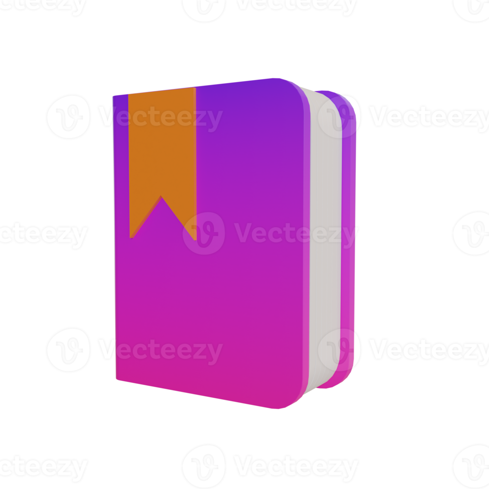 3d Illustration Object icon book Can be used for web, app, info graphic, etc png