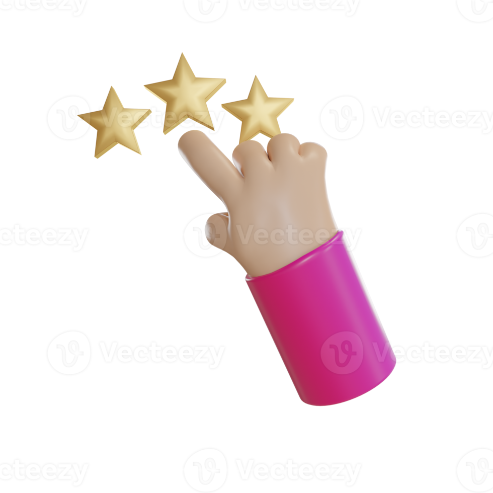 3d Illustration Object icon rating png