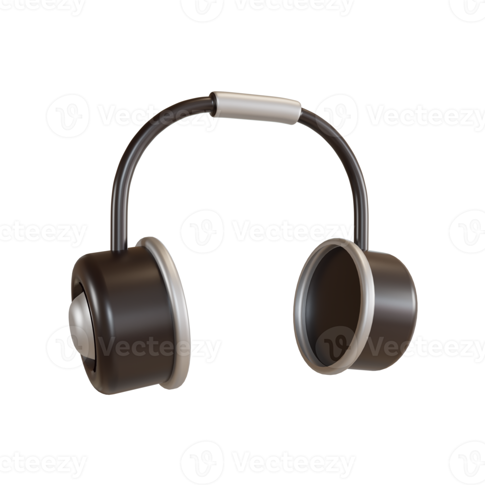 3d Illustration Object icon headphone png