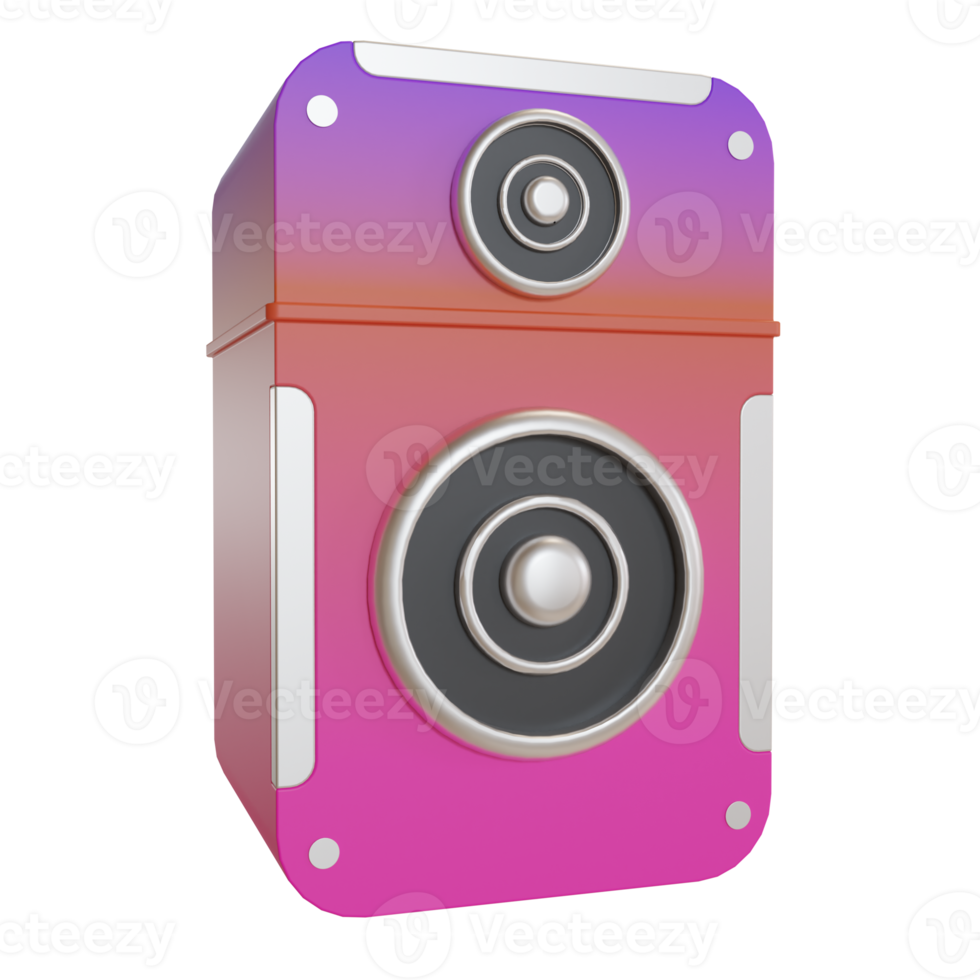 3d Illustration Object icon sound Can be used for web, app, info graphic, etc png