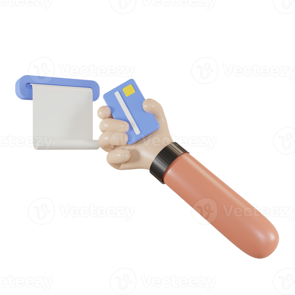 3d Illustration Object Icon Payment Bank png