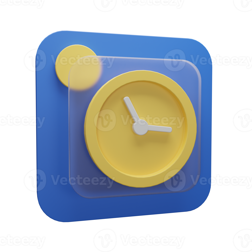 3d Illustration Object Icon time Can be used for web, app, info graphic, etc png