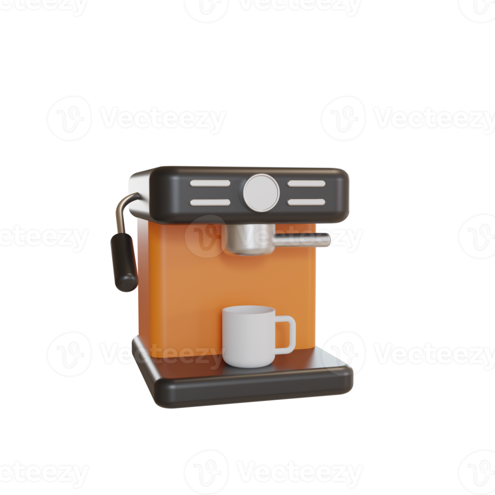 3d Illustration Object icon coffee machine png