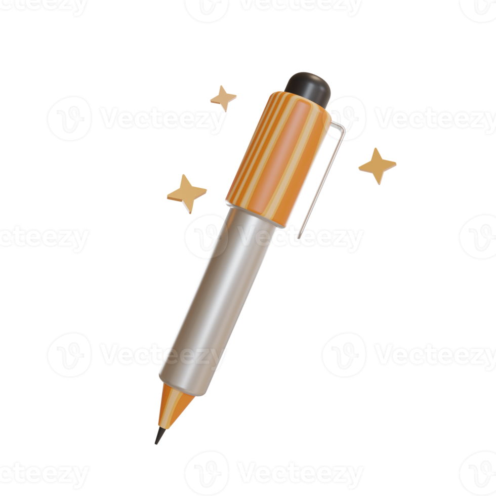 3d Illustration Object icon pen png