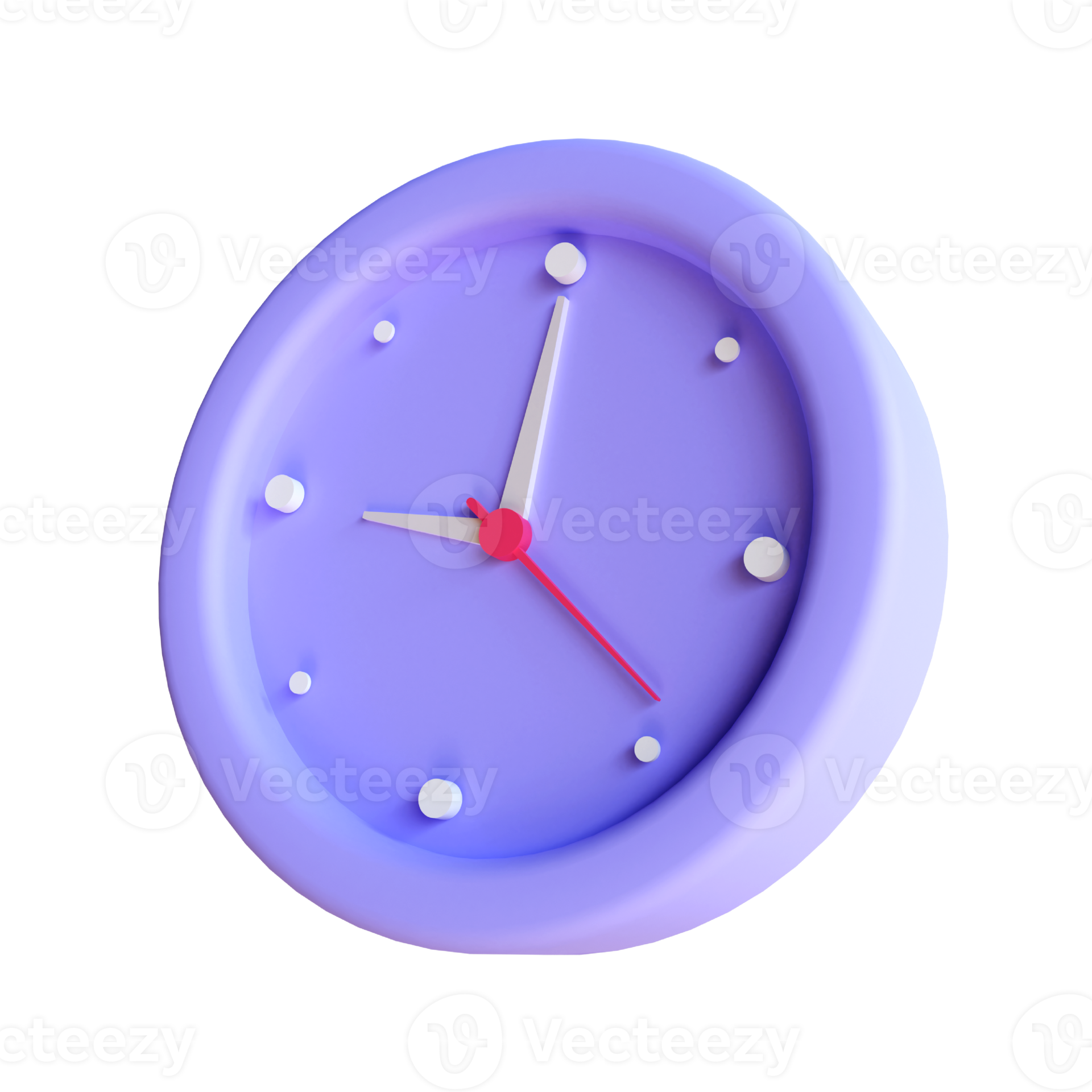 Stylized Circle Clock Icon. Minimal alarm, clock ringing, speed time