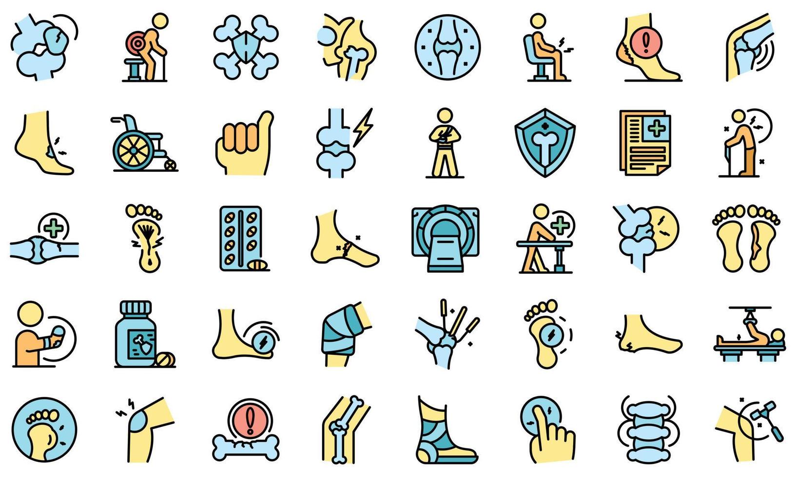 Arthritis icon, outline style vector