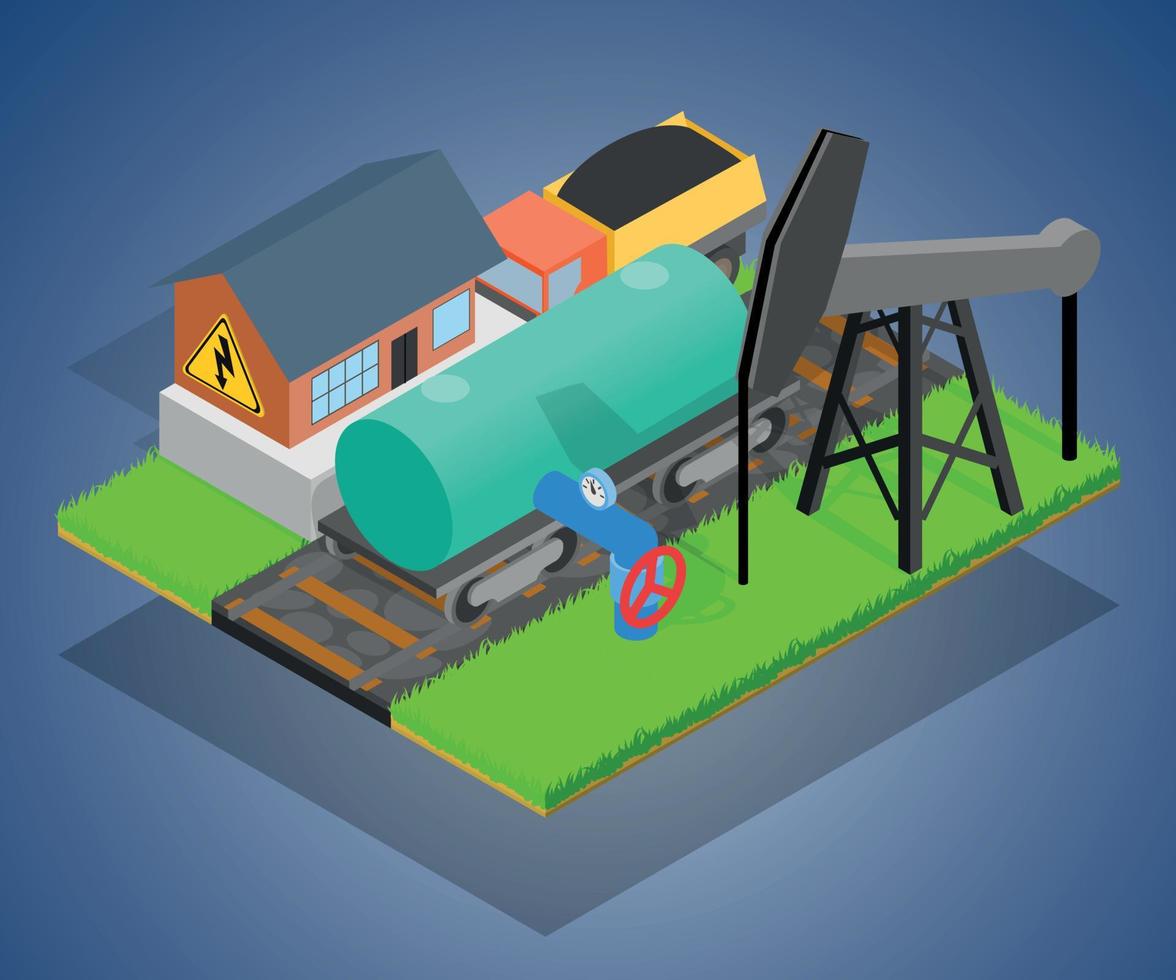 Storage depot concept banner, isometric style vector