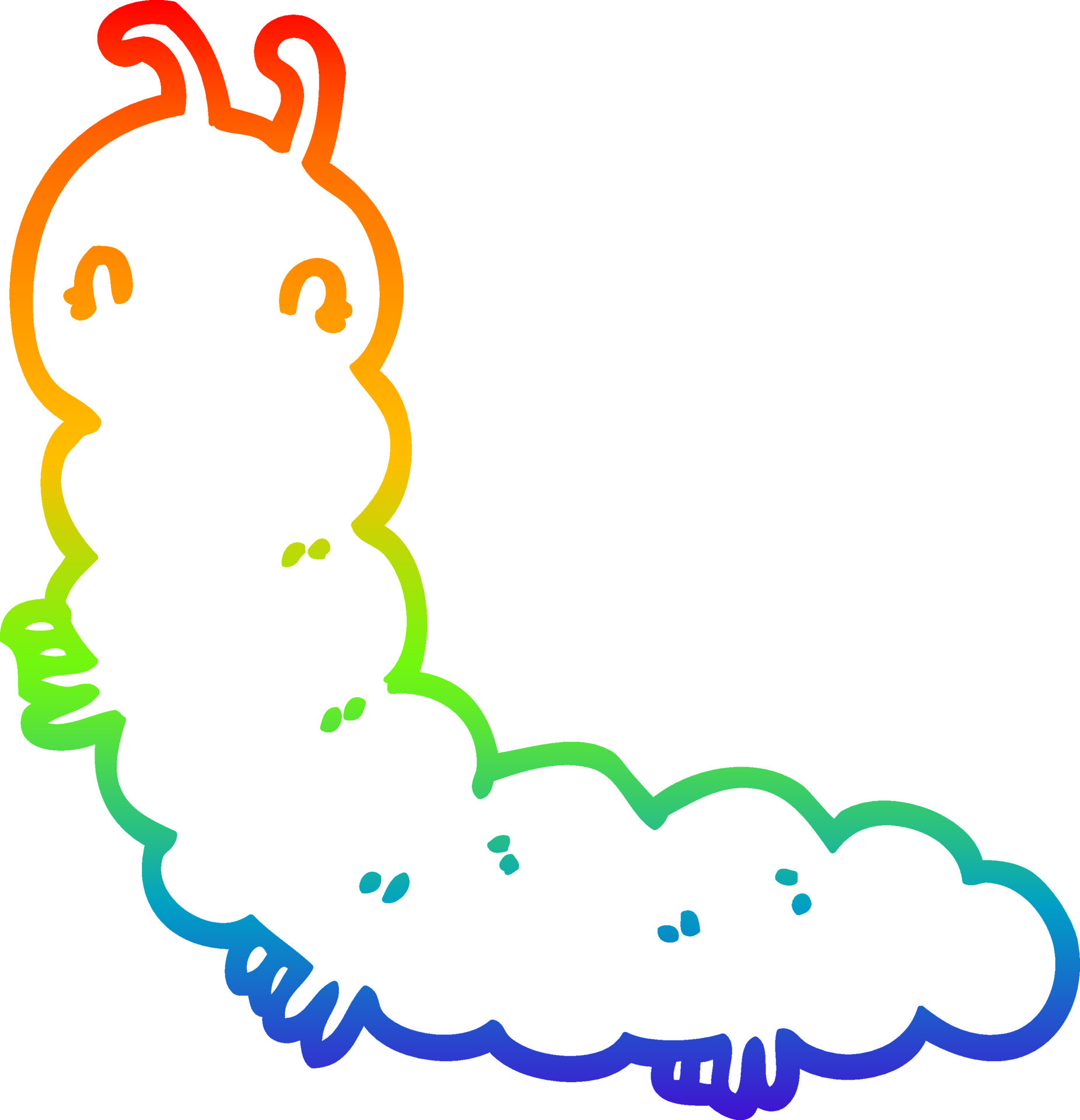 rainbow gradient line drawing cartoon caterpillar 8486598 Vector Art at Vecteezy rainbow gradient line drawing cartoon caterpillar 8486598 Vector Art at Vecteezy