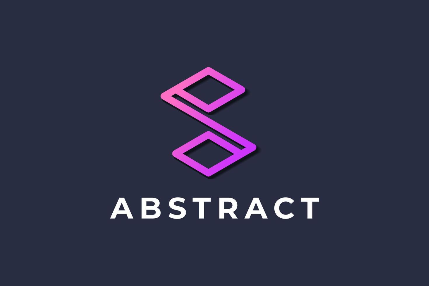 geometric letter S logo vector