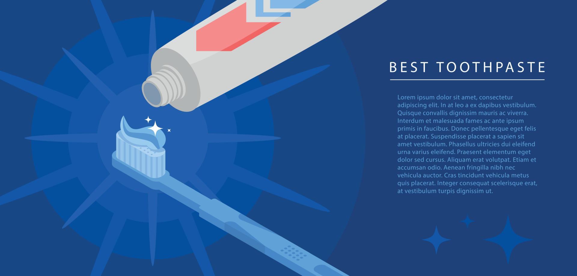 Toothpaste tube concept background, isometric style 8487754 Vector Art