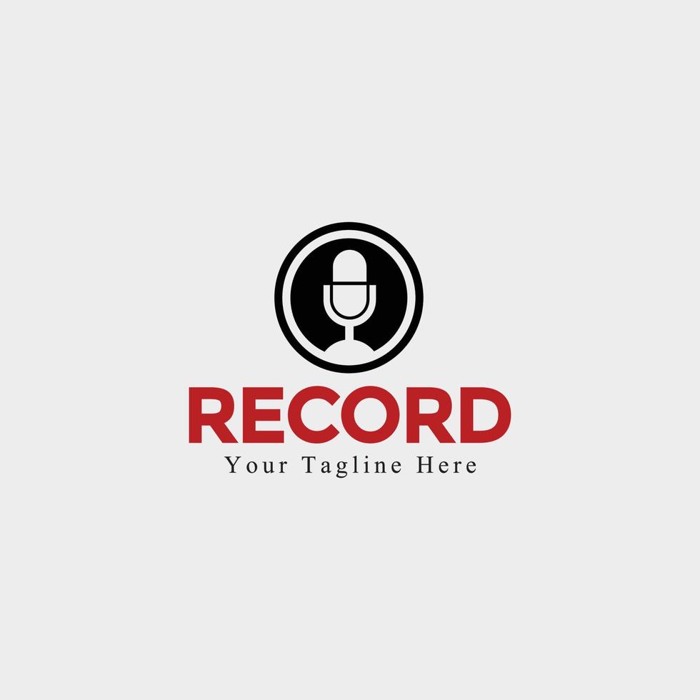 Record illustration Art Vector Logo Design