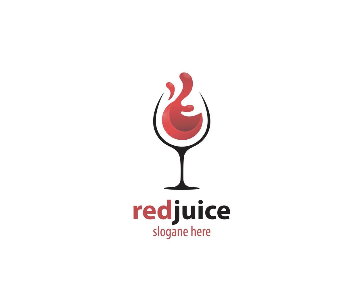 Red wine logo vector
