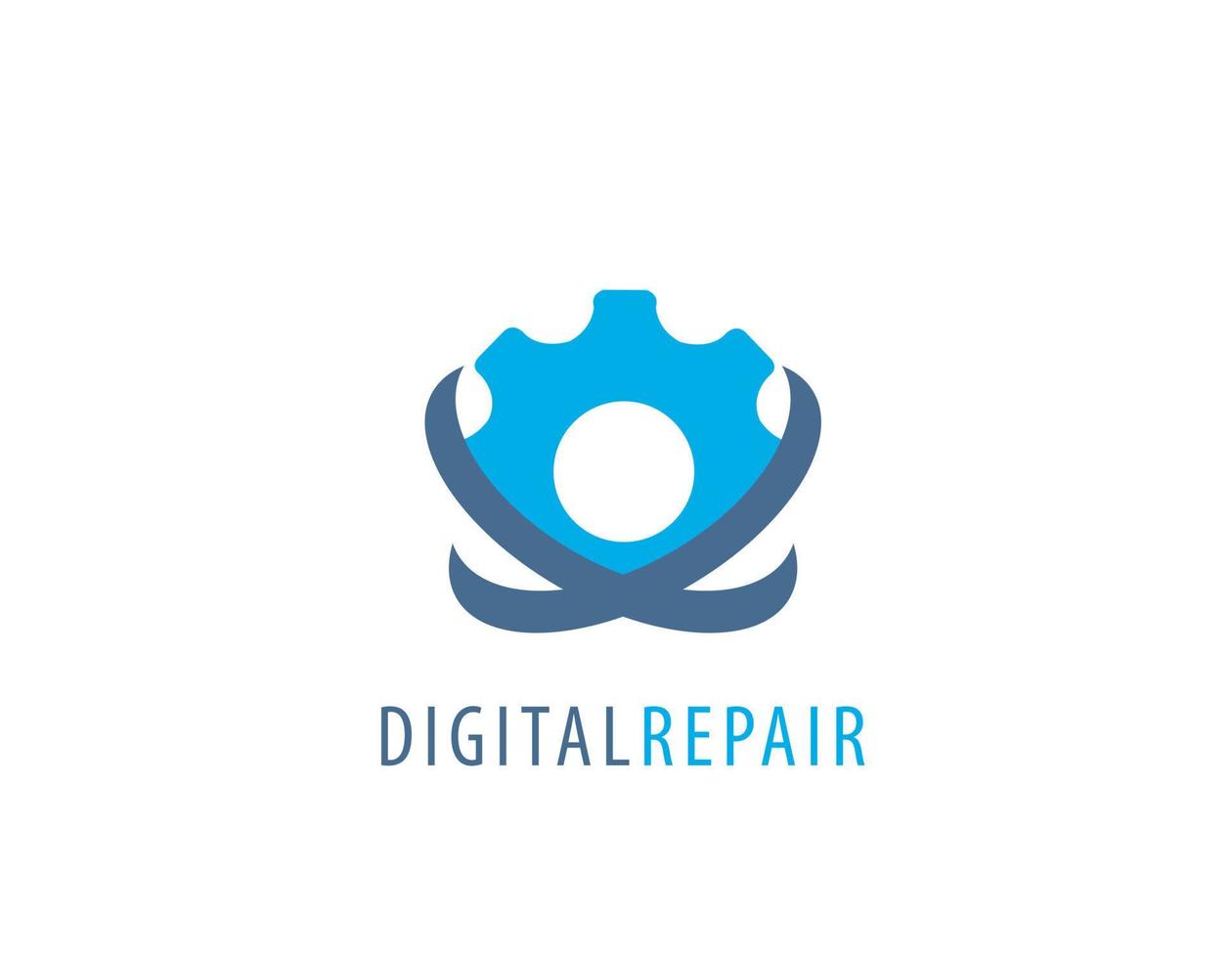 Digital repair logo template 8489053 Vector Art at Vecteezy