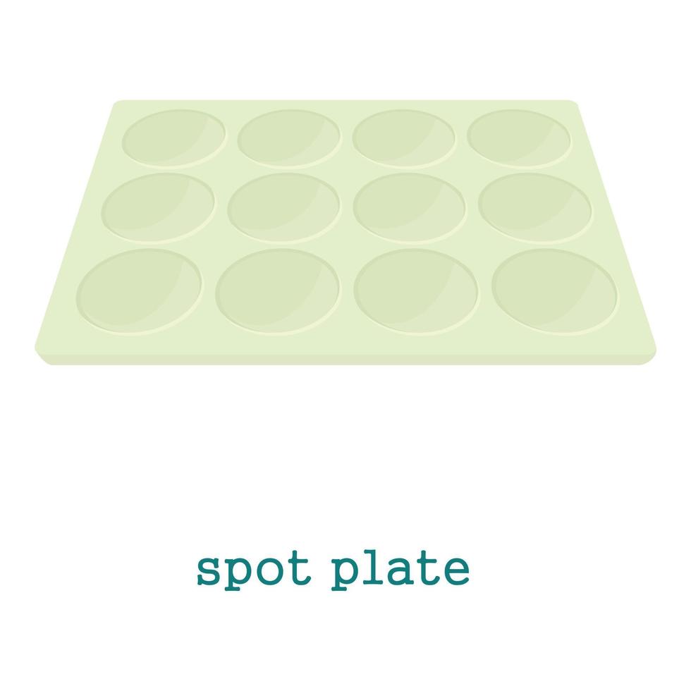 Spot plate icon, cartoon style vector