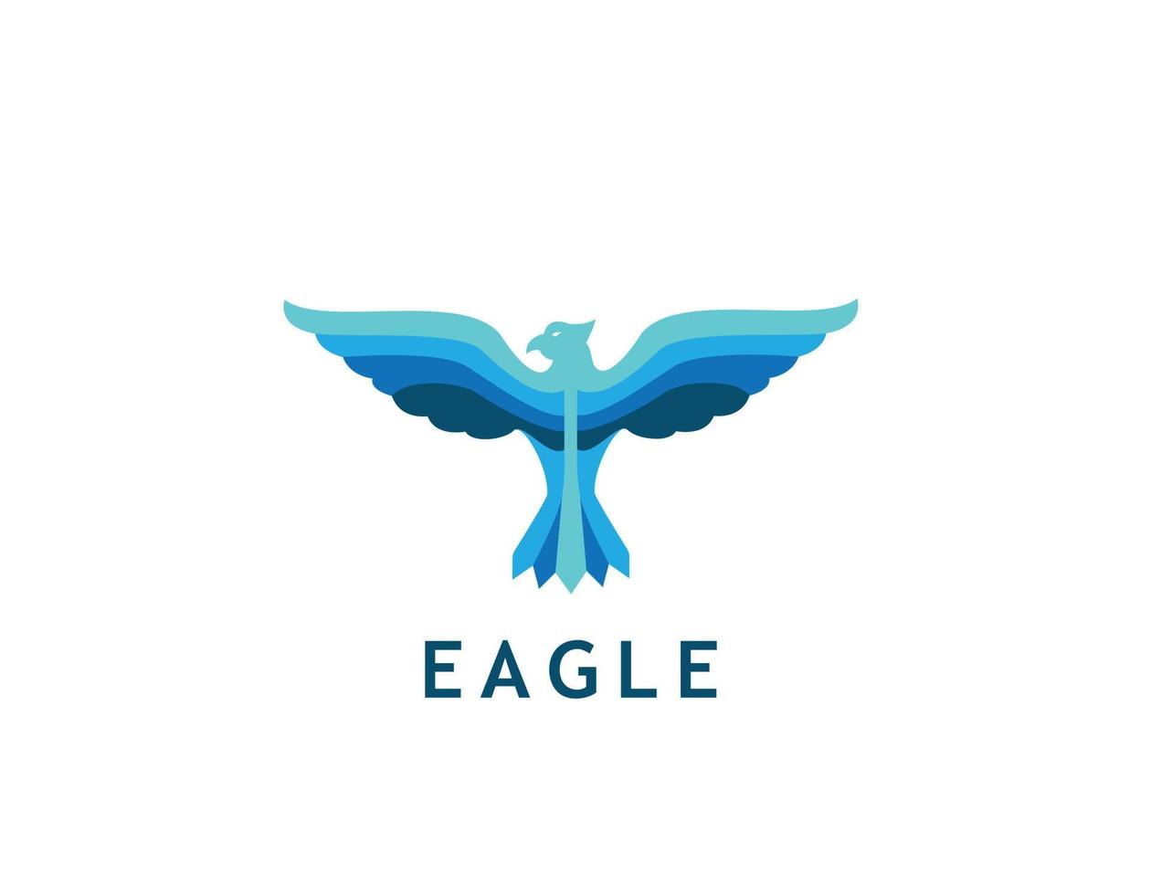 Eagle body logo vector