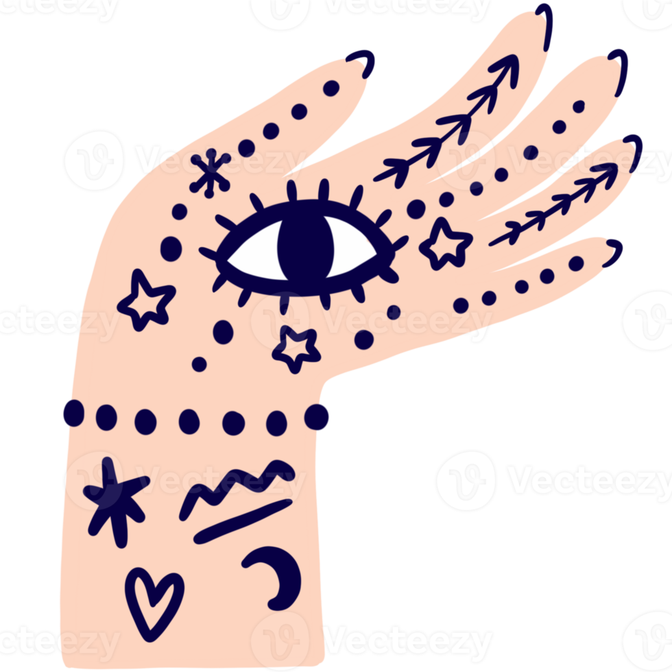 Astroloqy eye and star clipart. png