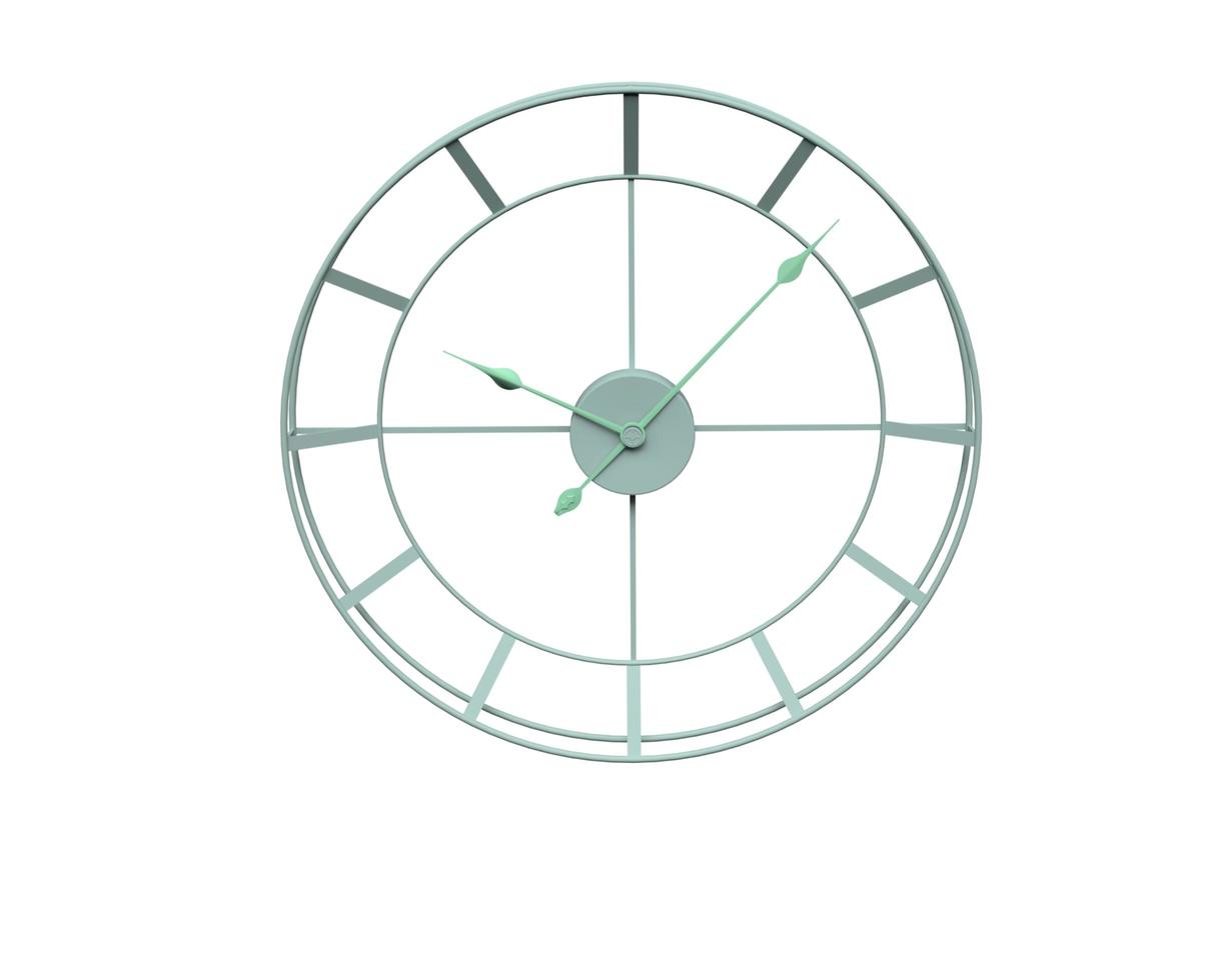 wall clock 3d render illustration with background photo