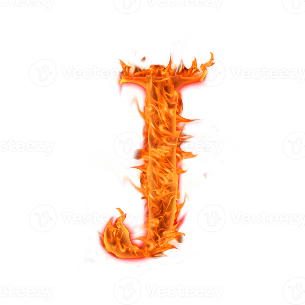 capital J Fire Alphabet Letters icon design png