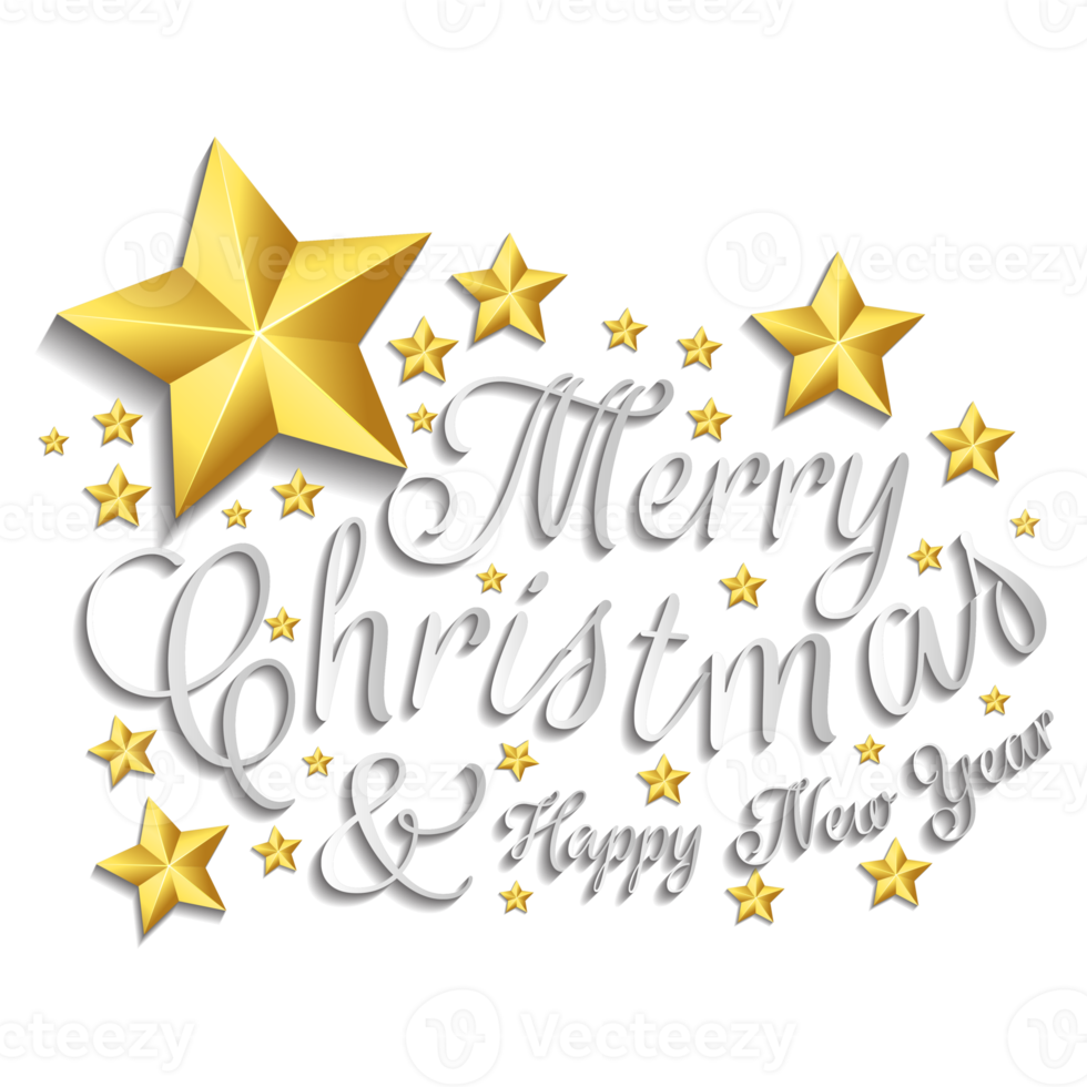 Merry Christmas hand lettering calligraphy png