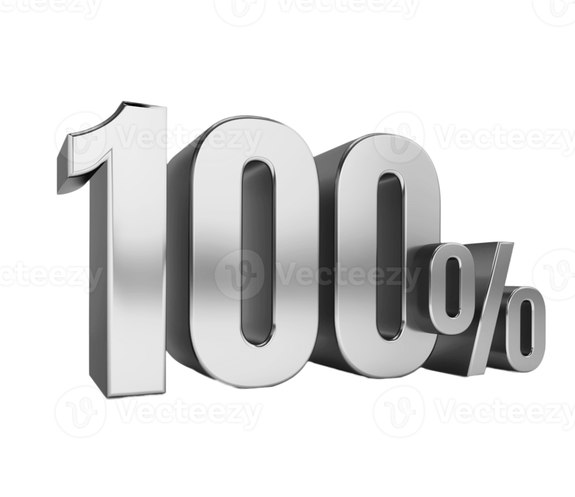 100 percent off. On sale. Great deal. one hundred percent. 3D text png