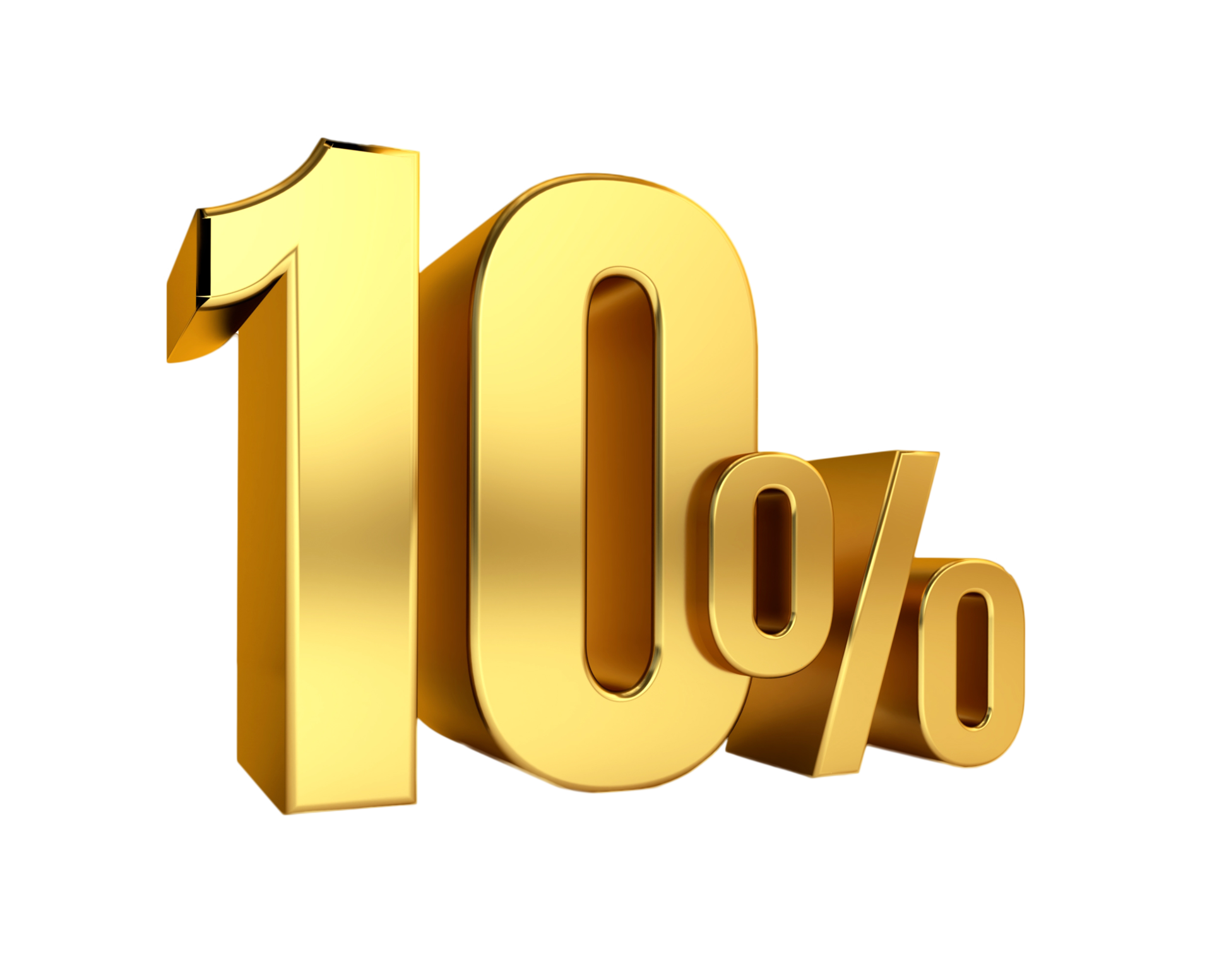 10 Percent Off On Sale Great Deal Ten Percent 3D Text 8489748 PNG