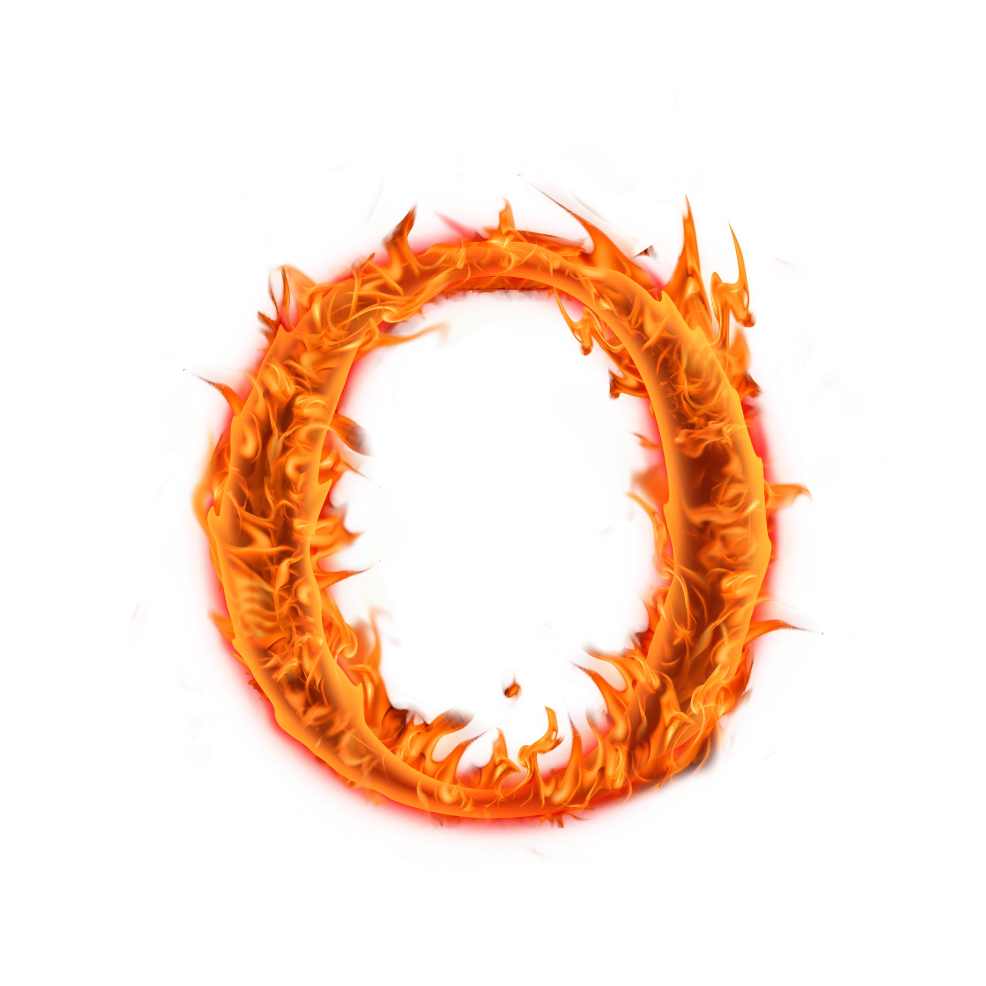 capital O Fire Alphabet Letters icon design 8489848 PNG