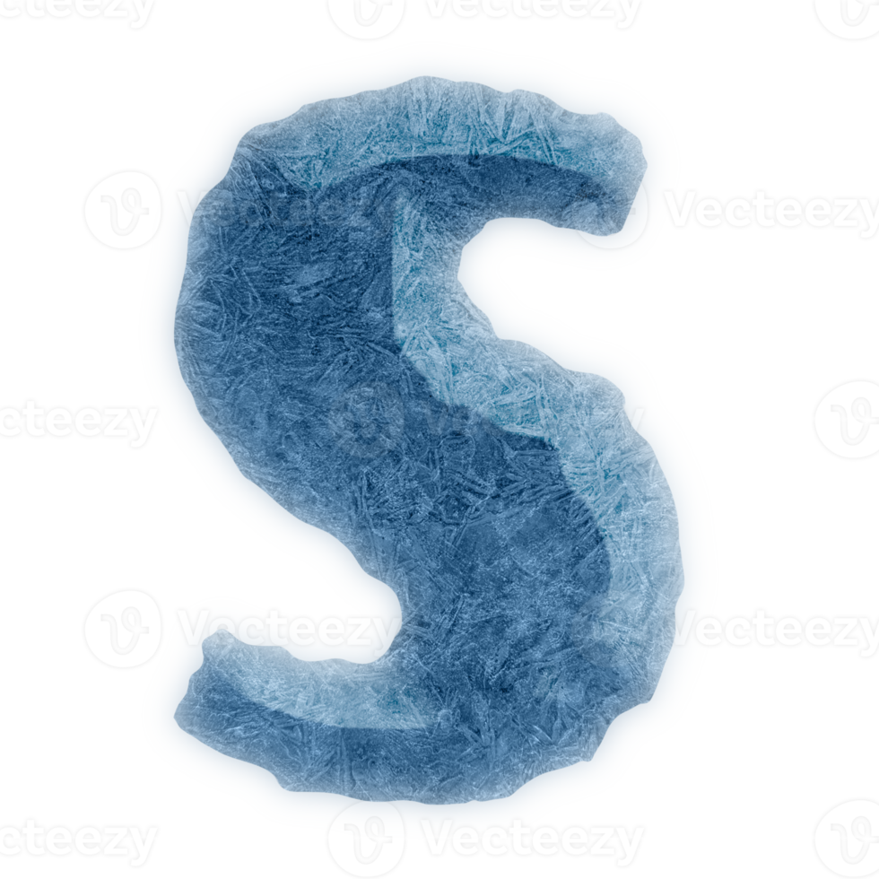 capital  S ice Alphabet Letters icon design png