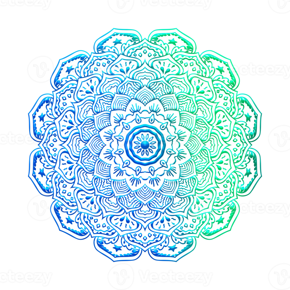 Colorful Mandala Gradient Circle png