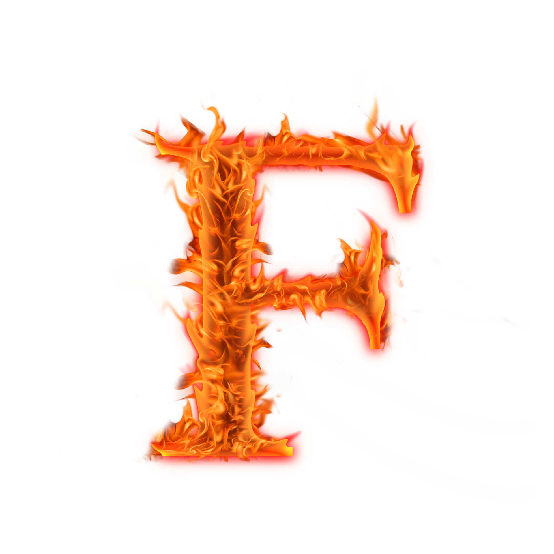 capital F Fire Alphabet Letters icon design 8489967 PNG