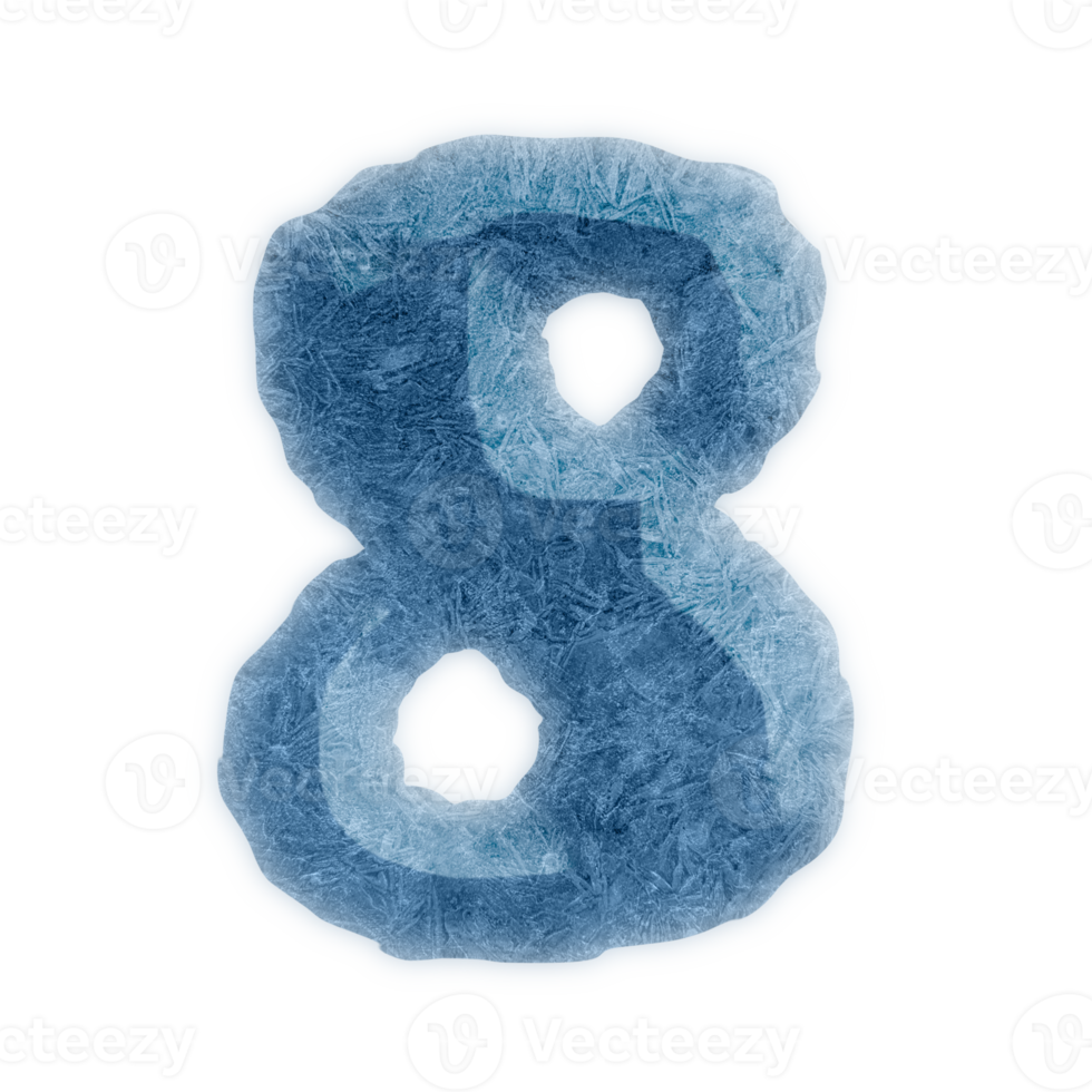 Number 8 ice Number eight icon design png