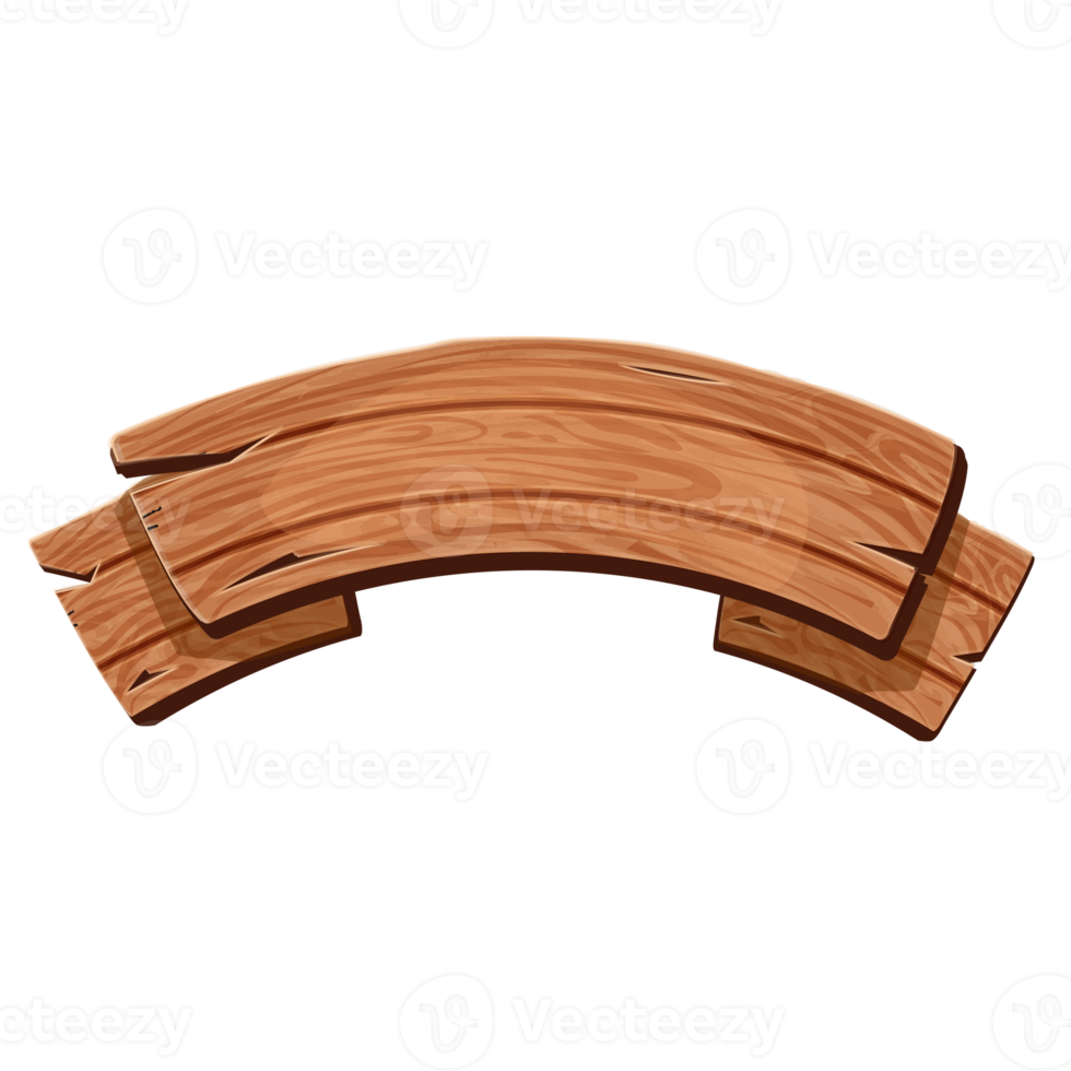 Wooden sign boards, wooden blank ribbons design png