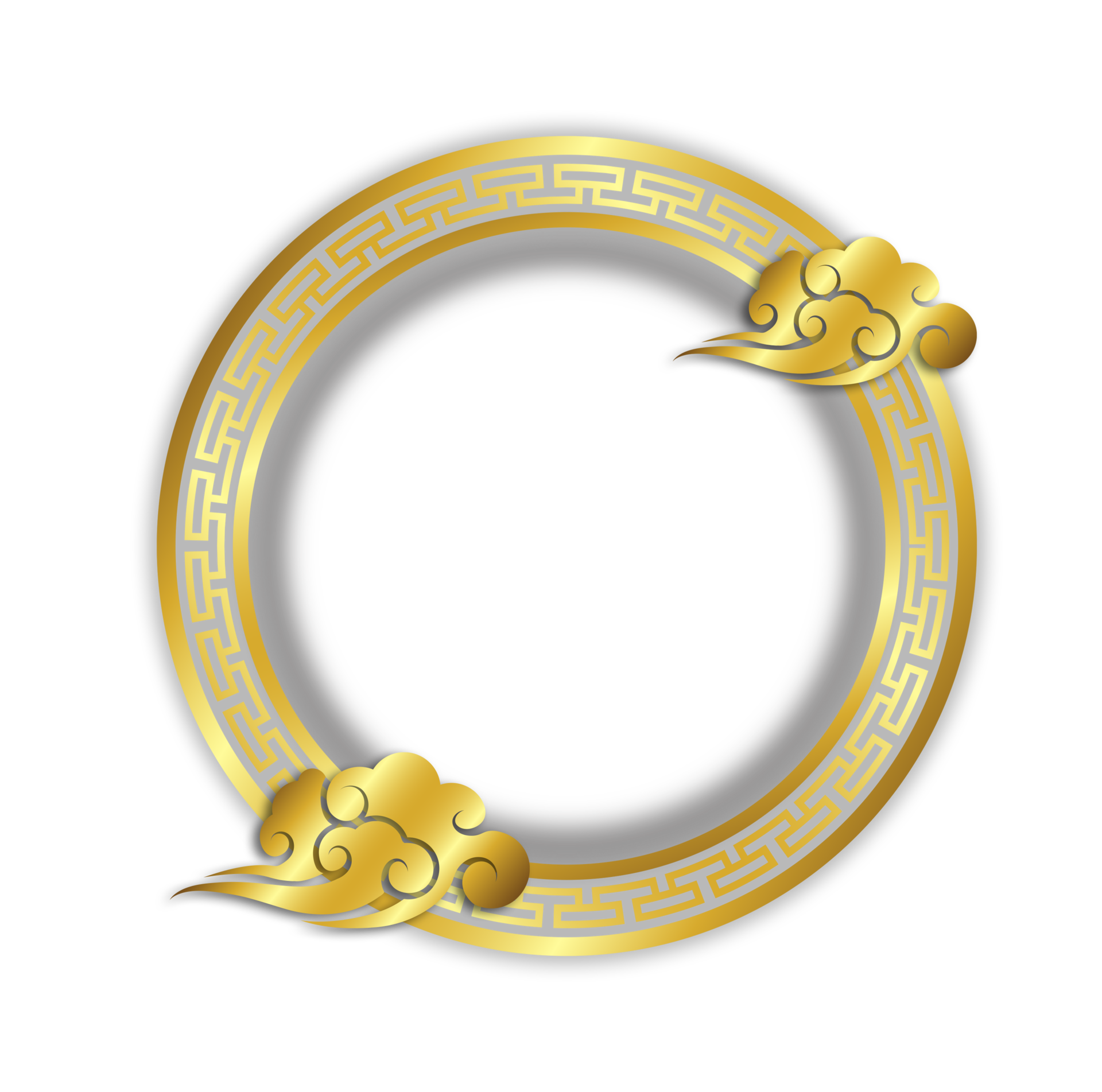 Chinese Style Round Frame Design 8489995 Png