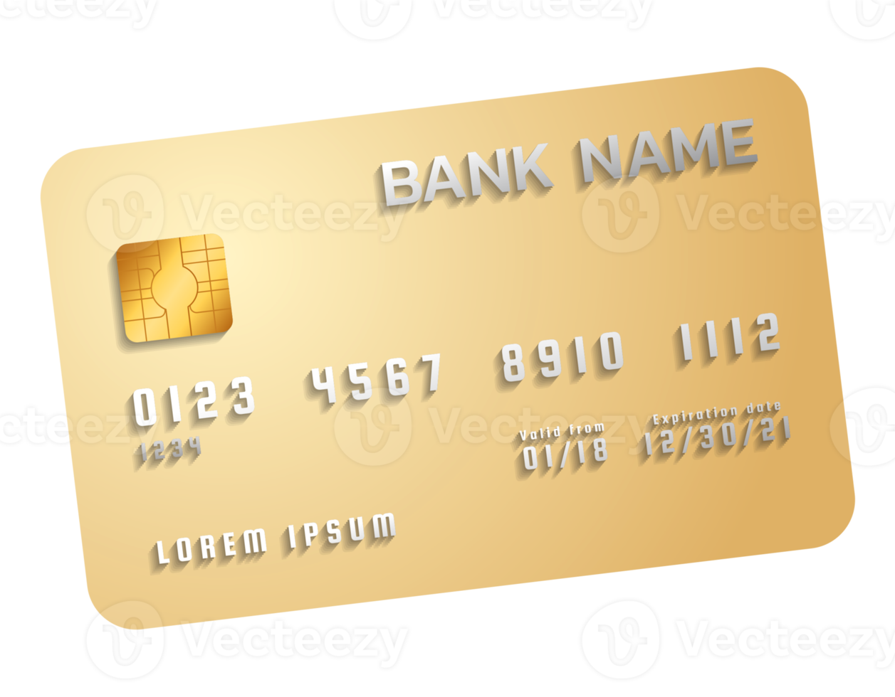 Credit card transparent background png
