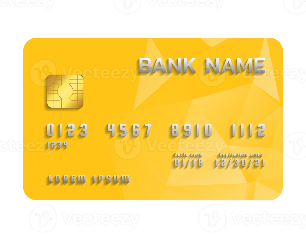 Credit card transparent background png