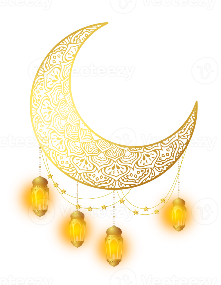 eid mubarak conception islamique croissant de lune png