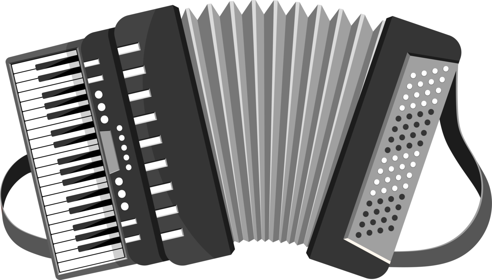 Accordion png design illustration