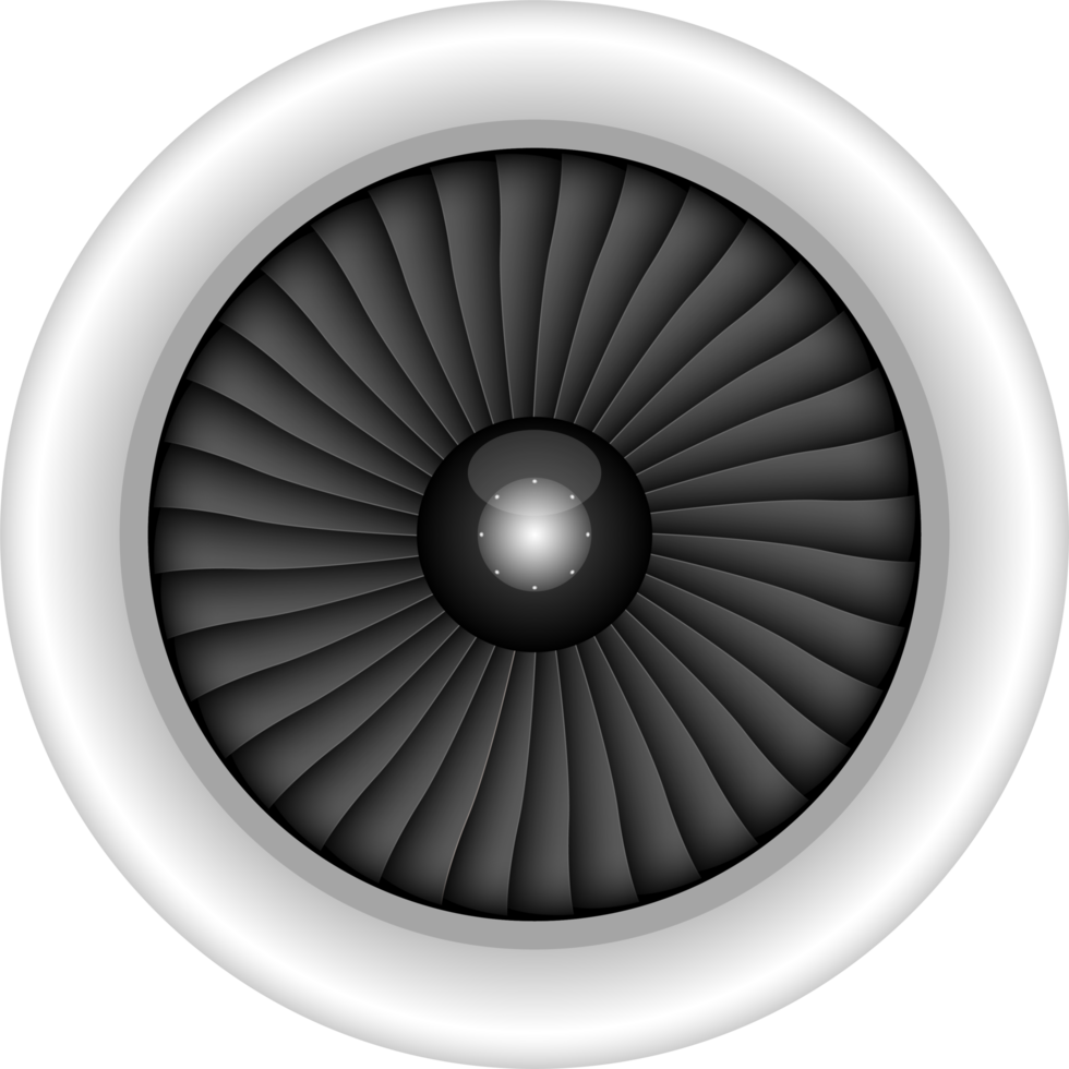 Airplane engine png design illustration