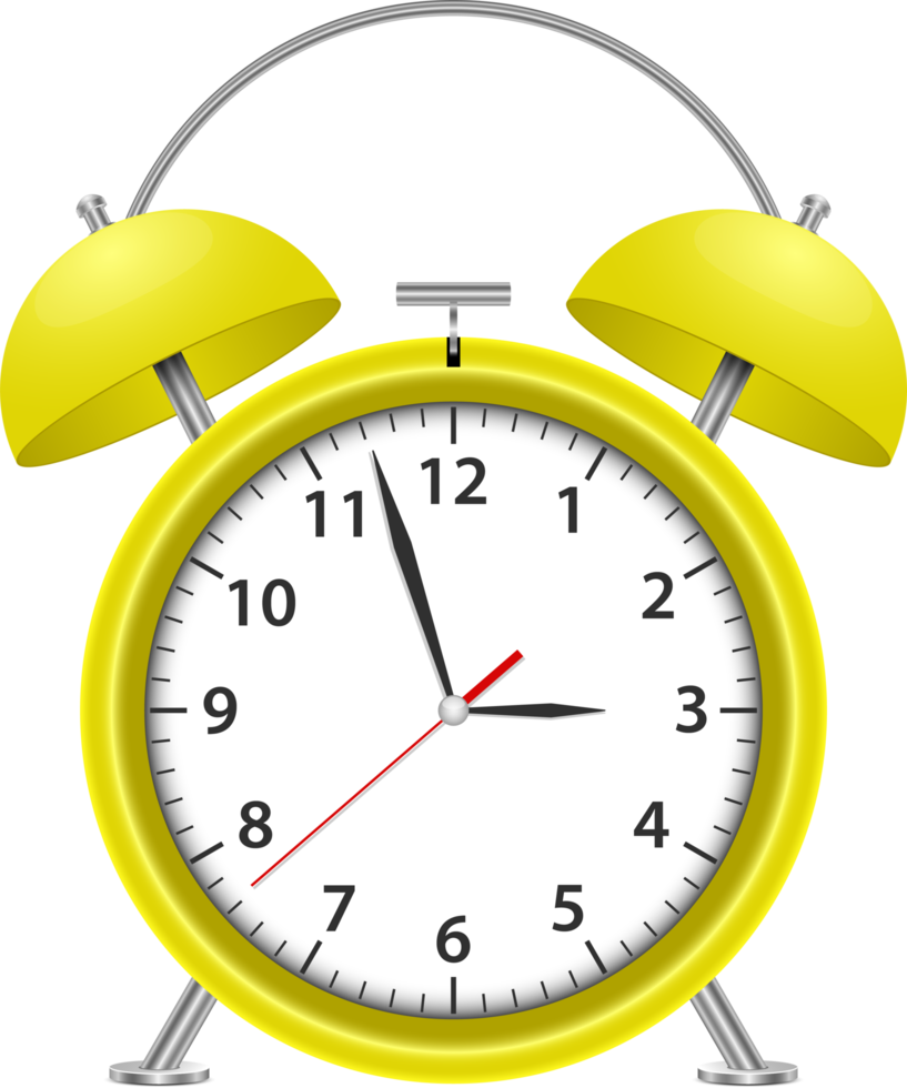 Alarm clock png design illustration