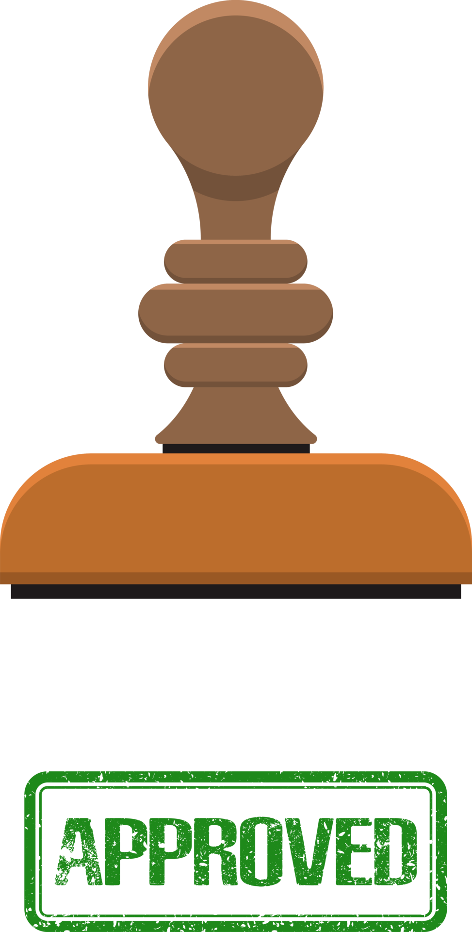 Approved stamp mark clipart 8490046 PNG