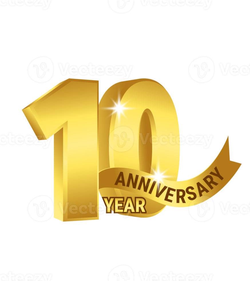10 years aniversary. 8490138 PNG