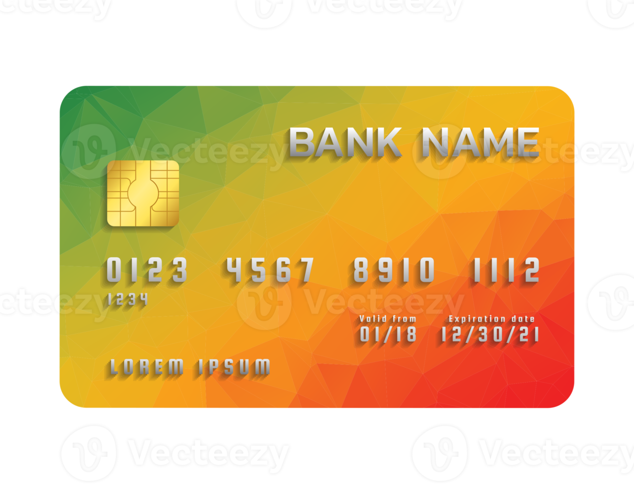 Credit card transparent background png