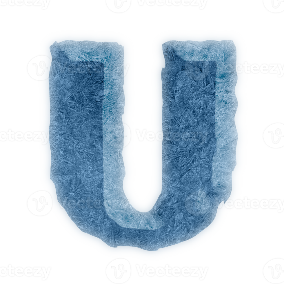 capital  U ice Alphabet Letters icon design png