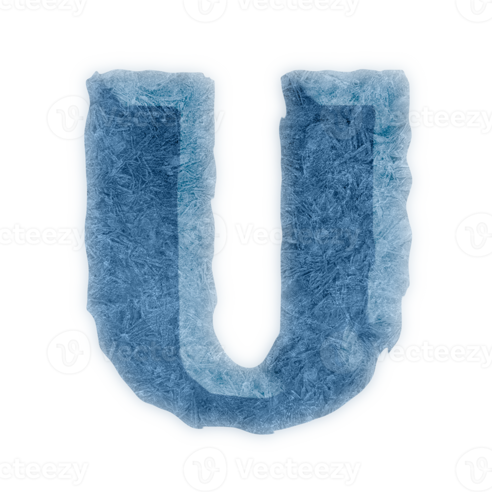 capital u glace alphabet lettres icône design png