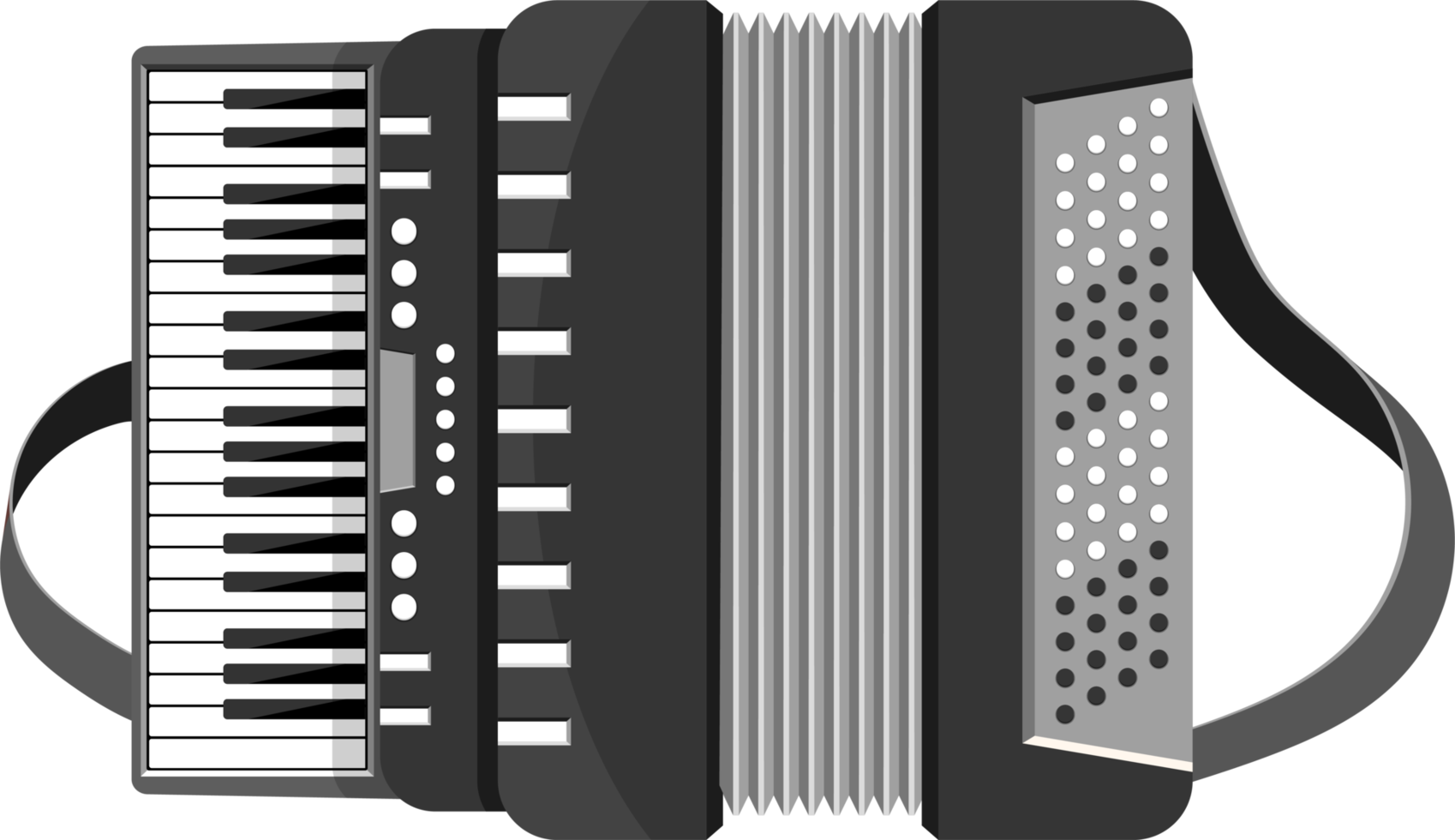 Accordion png design illustration