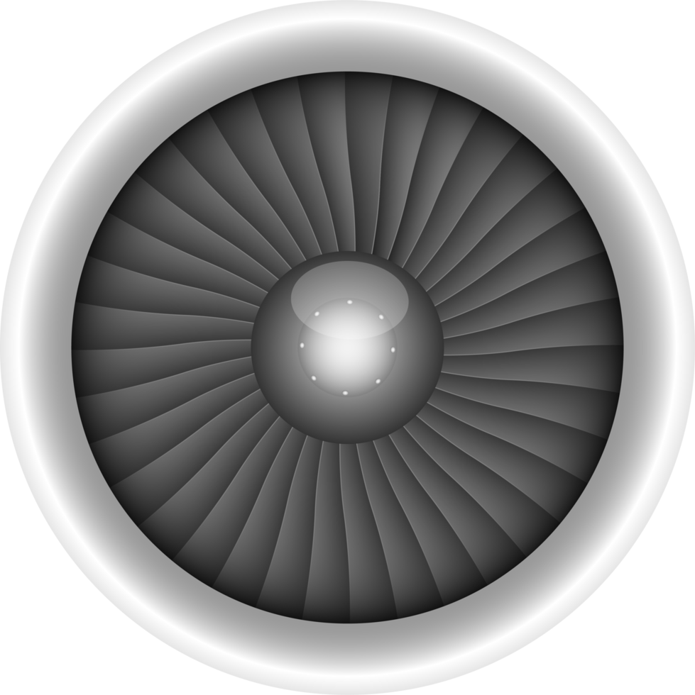Airplane engine png design illustration