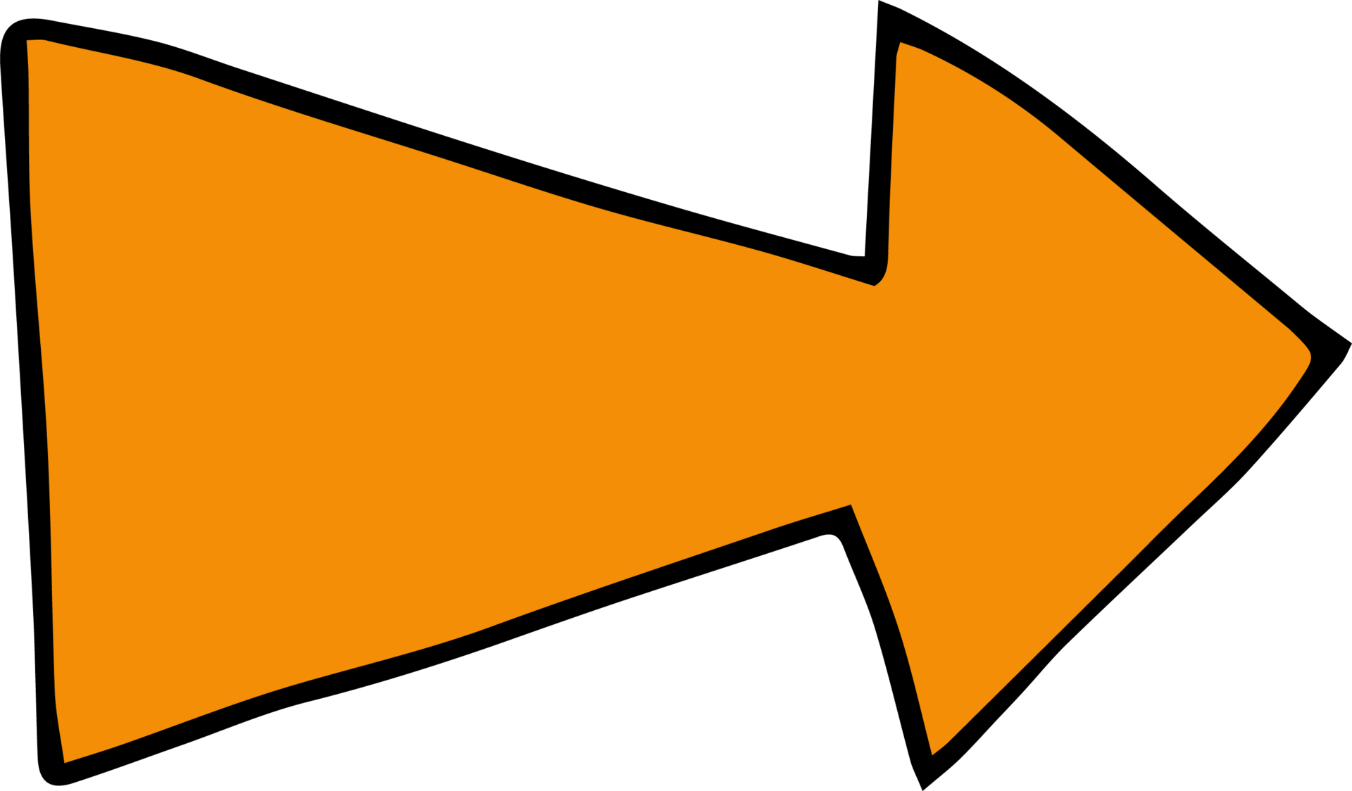 Hand drawn arrow clipart 8490272 PNG