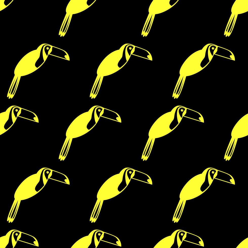 Toucan pattern seamless in simple style vector illustration
