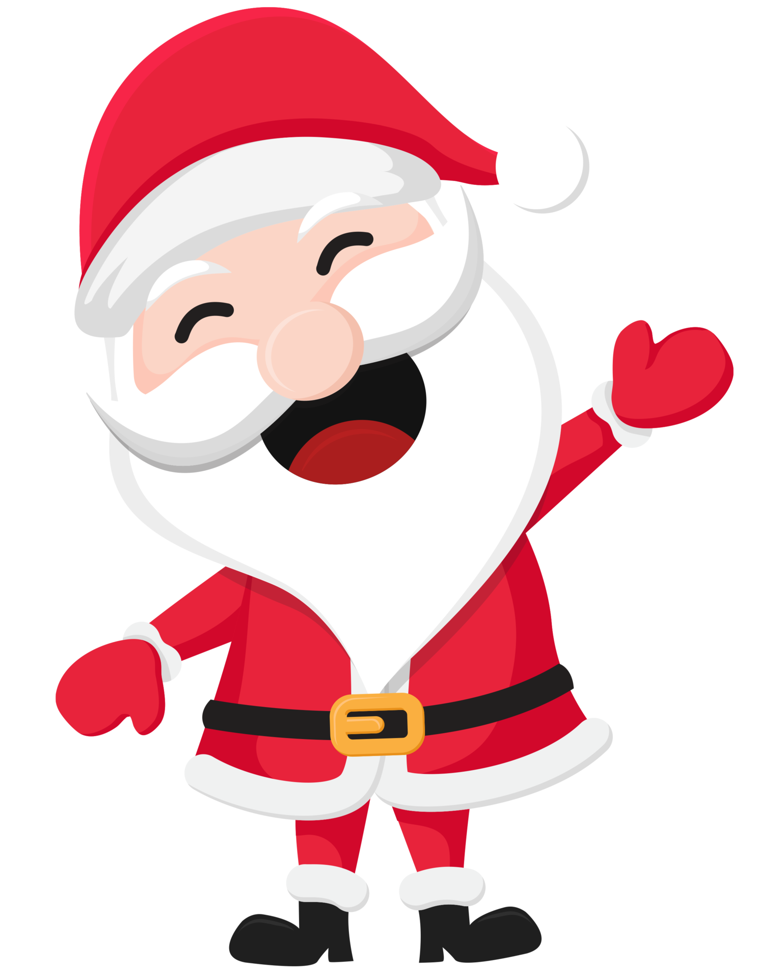 Free Santa Claus with a raised right hand. Cartoon character 8490554 PNG with Transparent Background Free Santa Claus with a raised right hand. Cartoon character 8490554 PNG with Transparent Background
